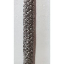 Těsnění dveří pr. 12 mm, typ 84204/3W/0/0/0 - šedé s opletem BARRACA   